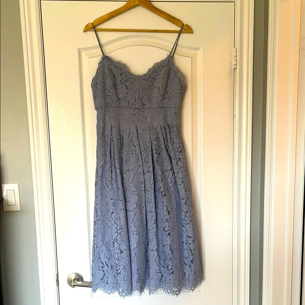 Cupshe Elegant Lilac Lace Detail Dress